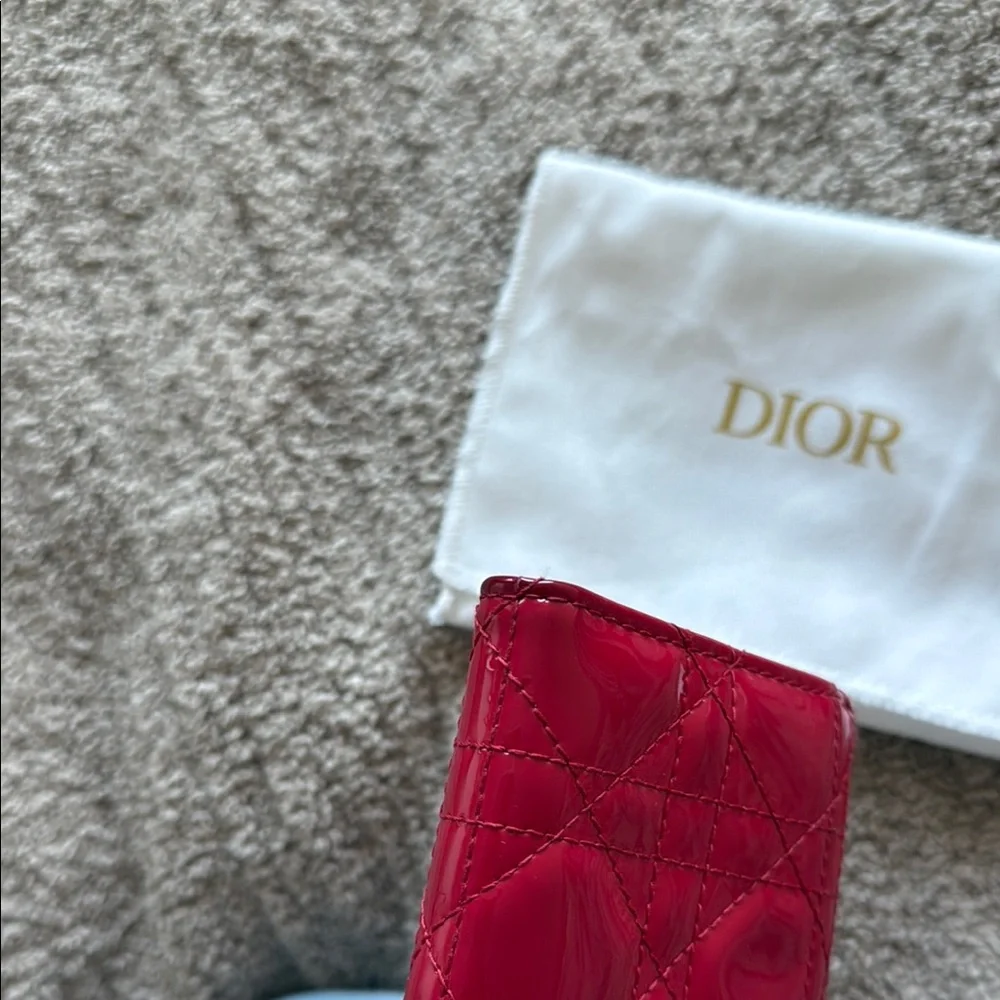 Dior Mini Lady Dior Gardenia Wallet